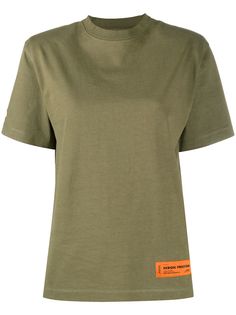 Heron Preston футболка с нашивкой-логотипом