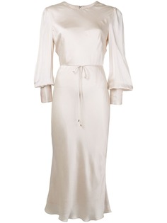 Rebecca Vallance платье миди Molly с рукавами бишоп