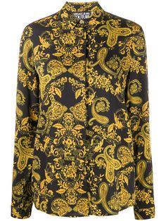 Versace Jeans Couture рубашка с длинными рукавами и принтом пейсли