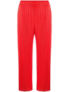 Pleats Please Issey Miyake укороченные плиссированные брюки