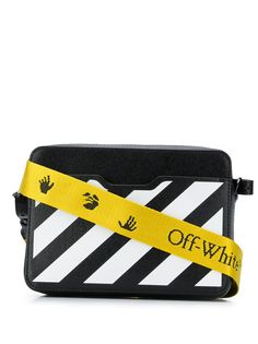 Off-White каркасная сумка с полосками