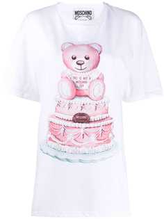 Moschino футболка оверсайз с принтом Teddy Bear