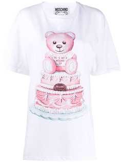 Moschino футболка оверсайз с принтом Teddy Bear
