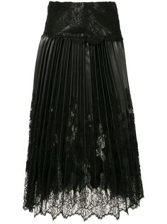 Ermanno Scervino плиссированная кружевная юбка