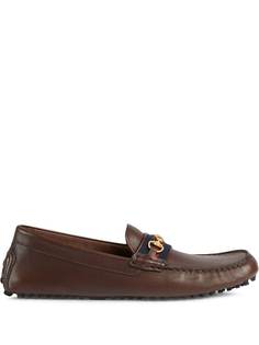 Gucci мокасины с отделкой Web