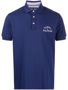 Tommy Hilfiger рубашка поло с вышитым логотипом