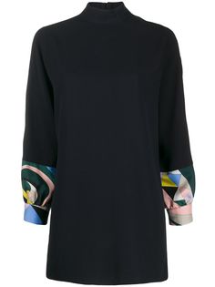 Emilio Pucci топ-туника с высоким воротником