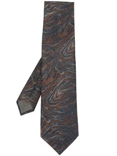 Brioni галстук с принтом