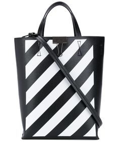 Off-White сумка-тоут с диагональными полосками