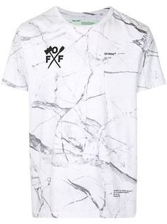Off-White футболка с принтом