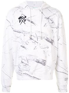 Off-White толстовка с капюшоном и принтом