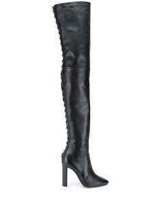 Saint Laurent ботфорты со шнуровкой