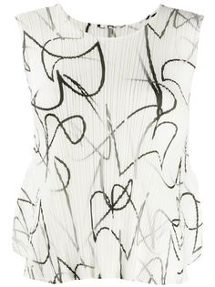 Pleats Please Issey Miyake плиссированный топ Conductor