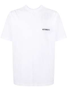 Vetements футболка с логотипом
