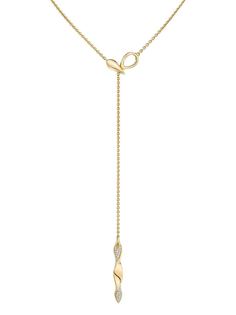 Andy Lif колье Lariat из желтого золота с бриллиантами