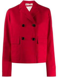 Marni короткий двубортный пиджак