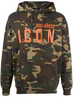 Dsquared2 камуфляжное худи с логотипом