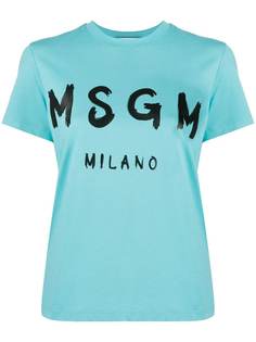 MSGM футболка с логотипом