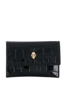 Alexander McQueen кошелек на кнопке с декором Skull