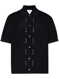 Bottega Veneta декорированная рубашка поло
