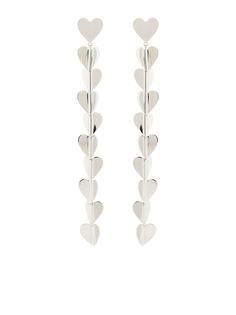 Cadar серьги-подвески из белого золота среднего размера