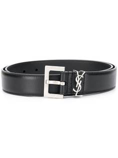 Saint Laurent ремень с металлическим логотипом