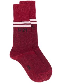 Nº21 носки с логотипом и блестками