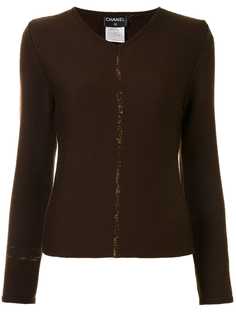 Chanel Pre-Owned трикотажный топ 1999-го года