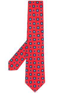 Kiton галстук с абстрактным принтом