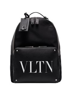 Valentino Garavani рюкзак с логотипом VLTN и декором Rockstud