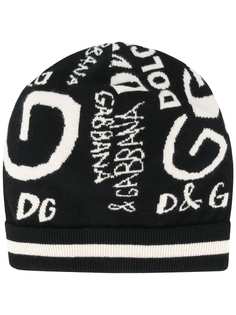 Dolce & Gabbana кашемировая шапка с логотипом