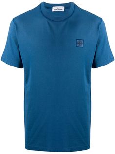 Stone Island футболка с вышитым логотипом