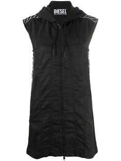 Diesel платье мини с капюшоном