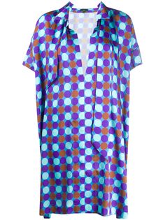 Jejia платье-трапеция с геометричным принтом