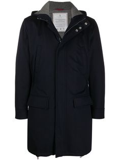 Brunello Cucinelli пальто миди с капюшоном