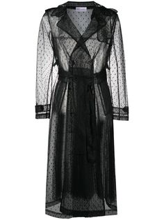 RedValentino прозрачный тренч с поясом