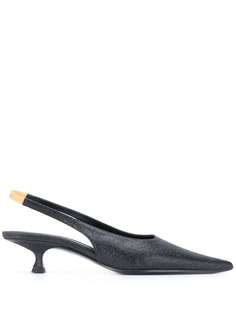 MM6 Maison Margiela туфли с ремешком на пятке и блестками