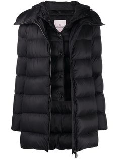 Moncler двухслойный пуховик Ange