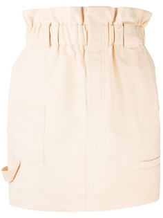 Fendi юбка мини прямого кроя с присборенной талией