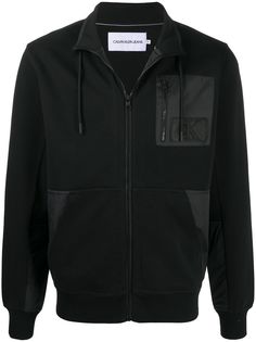 Calvin Klein Jeans свитер на молнии с контрастными вставками