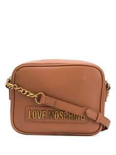 Love Moschino сумка-сэтчел с металлическим логотипом и цепочкой