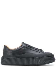Jil Sander кроссовки на рифленой подошве