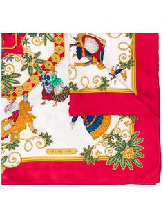 Hermès платок Foies DHiver 1990-х годов