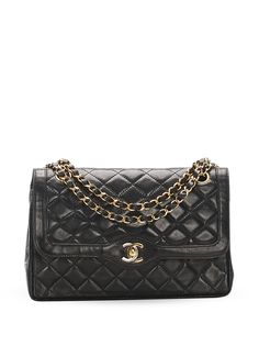 Chanel Pre-Owned стеганая сумка на плечо