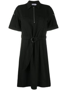 Calvin Klein платье-рубашка на молнии с поясом