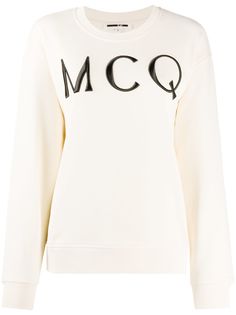 McQ Alexander McQueen свитер с вышитым логотипом