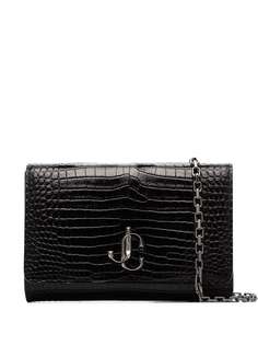 Jimmy Choo клатч Varenne с тиснением под кожу крокодила