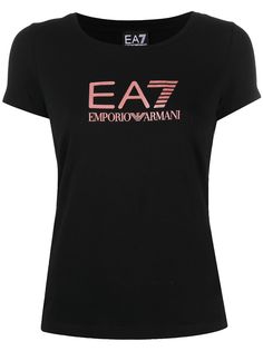 Ea7 Emporio Armani футболка с круглым вырезом и логотипом
