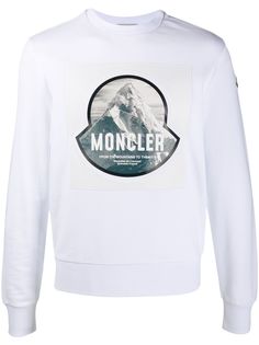 Moncler толстовка с нашивкой-логотипом