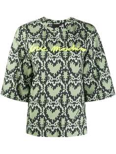 Love Moschino толстовка с узором и рукавами три четверти